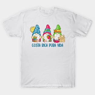 Costa Rica Pura Vida Beach Gnomes Souvenir T-Shirt